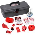 Brady Brady® 65289 Basic Electrical Lockout Toolbox, Polycarbonate, 14"W x 5-1/4"H 65289